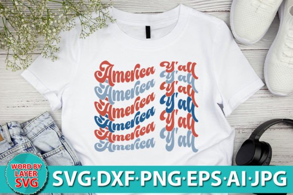 America Y All Retro SVG Design Review