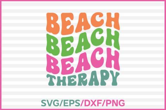 Beach Therapy Retro Svg Design Review