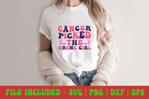 Cancer Picked the Wrong Girl - Retro Svg Review