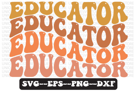 Educator Wavy Retro Svg Design Review