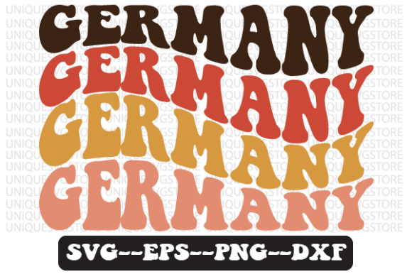 Germany Wavy Retro Svg Design Review