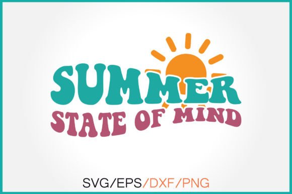 Summer State of Mind Retro Svg