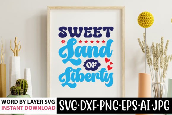 Sweet Land of Liberty Retro Svg Review
