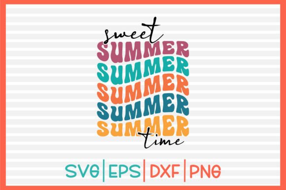 Sweet Summer Time Retro Svg Design