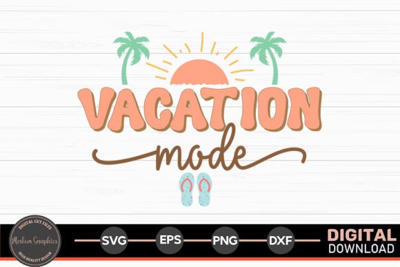 Vacatio Mode - Summer Retro SVG